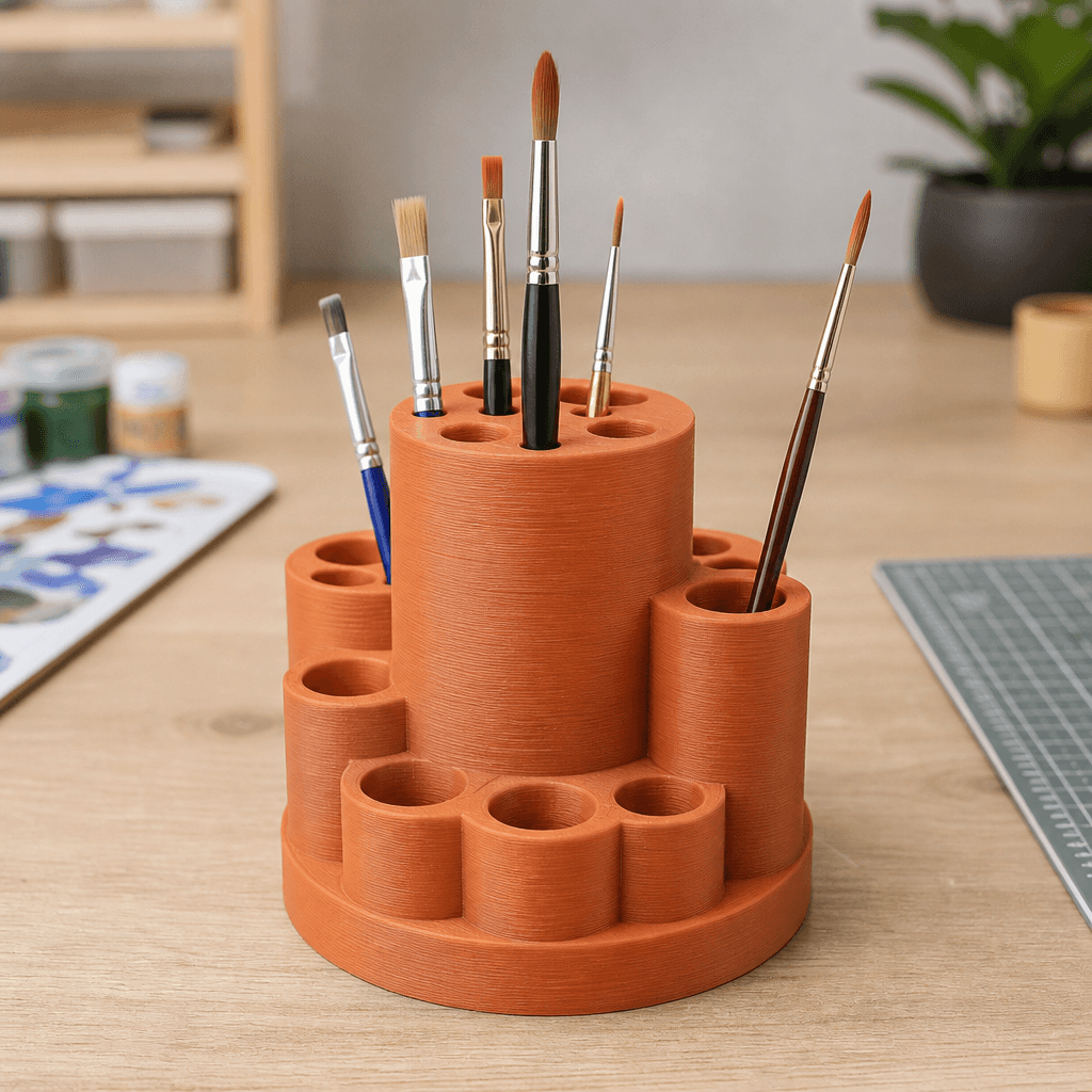 Artist paint brush stand