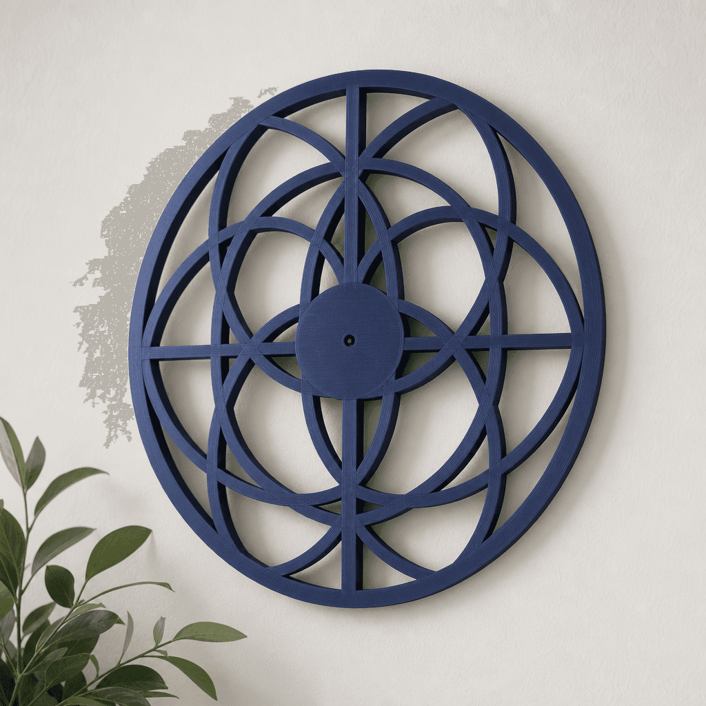 Circular geometric wall decor