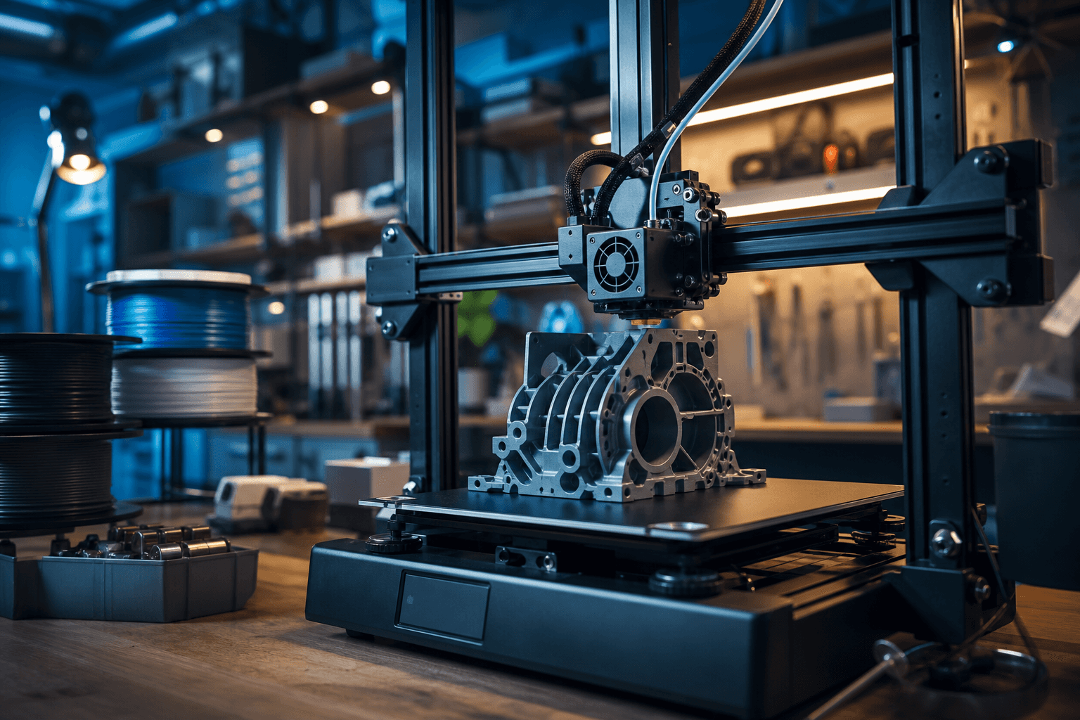 3D printer preparing a custom STL print